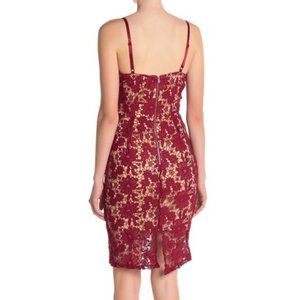 MAX & ASH Red Lace Bodycon Tank Dress